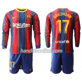 FC Barcelona Antoine Griezmann 17 Kinder Heim Trikotsatz 2020/21 Langarm (+ Kurze Hosen)